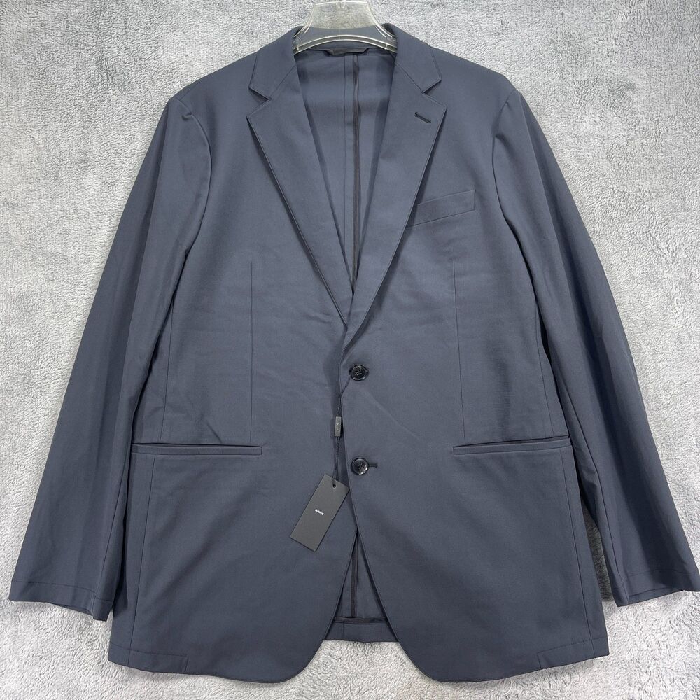 Sene Studio Blazer Jacket Mens 42S Blue Single Breasted Double-Vented Formal